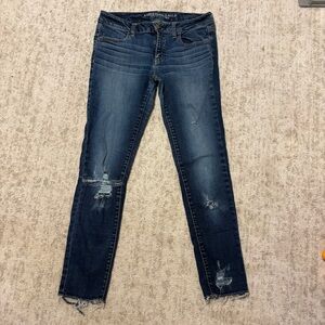 American Eagle Sz 8 Jegging Super Stretch Skinny Jeans Denim